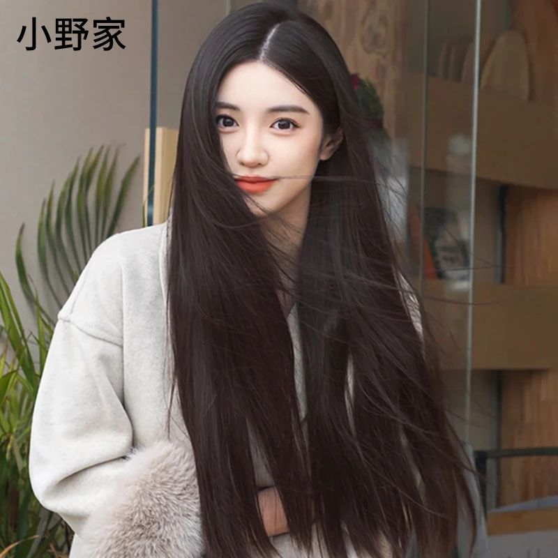 【高奢前后递针款】小野家假发女黑长直逼真自然真发全头套