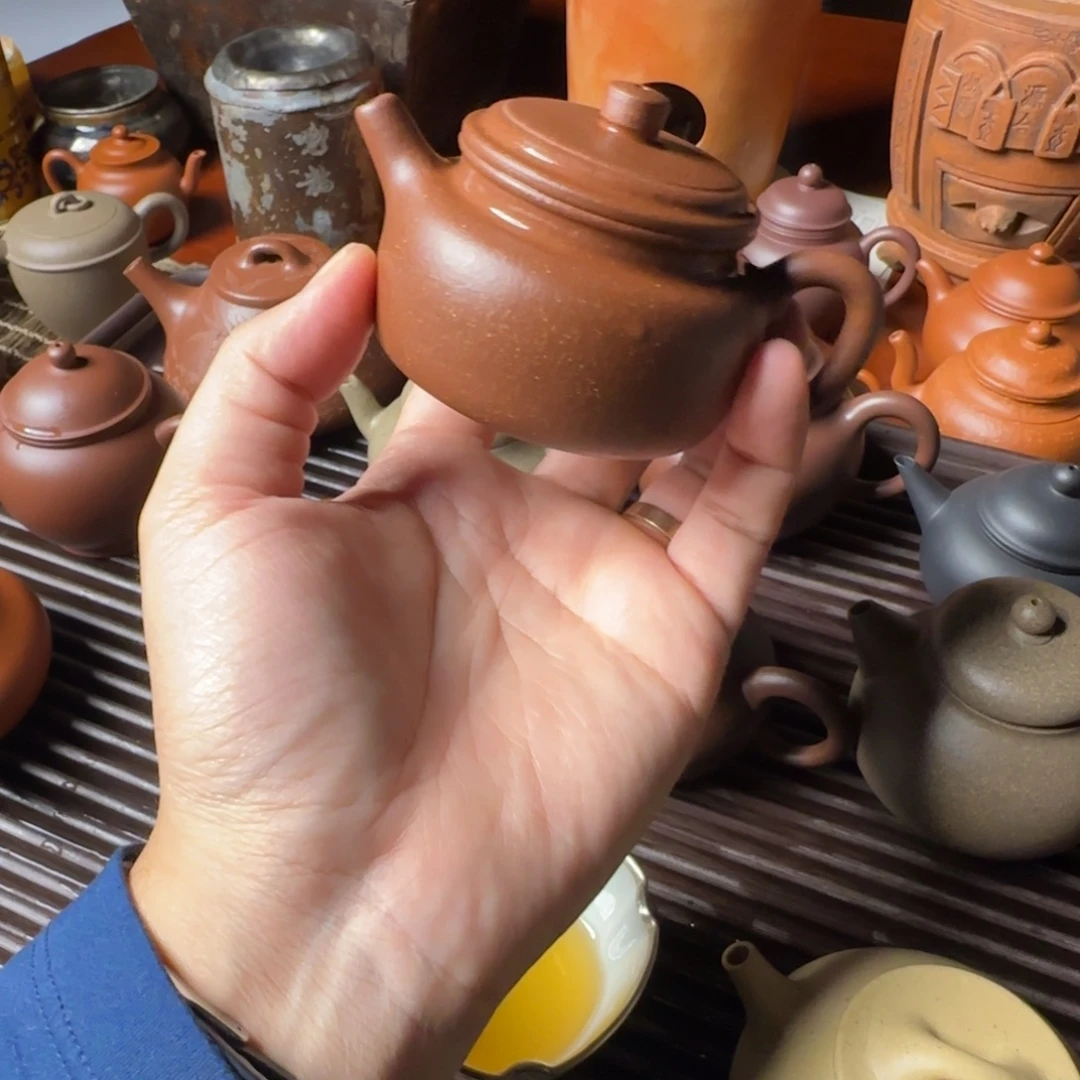 茶壶紫砂天青紫泥 100cc 德钟