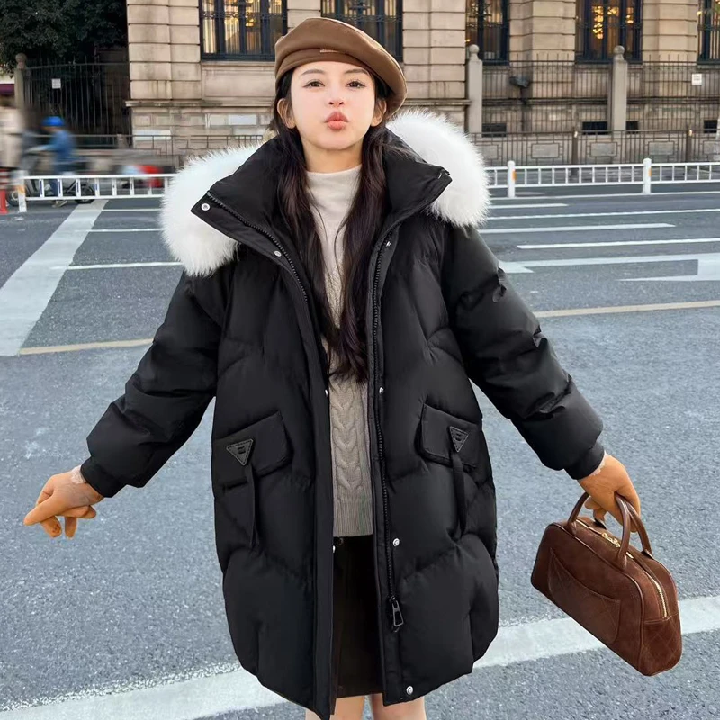 狐美人～新年款90白鸭绒连帽时尚羽绒服9893-MDD