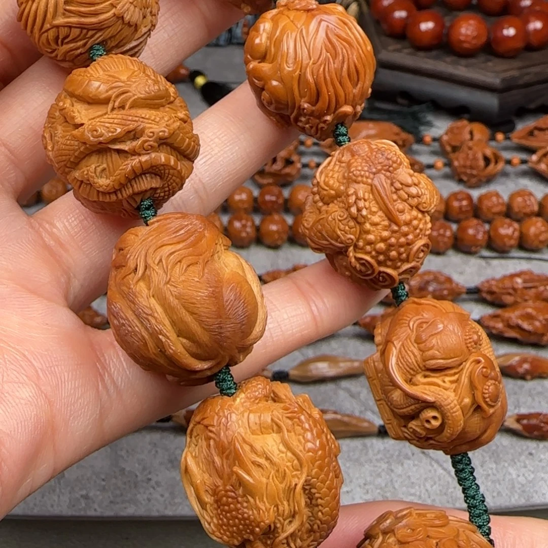 手串/手链橄榄核2.4尺寸印章神兽兽手持