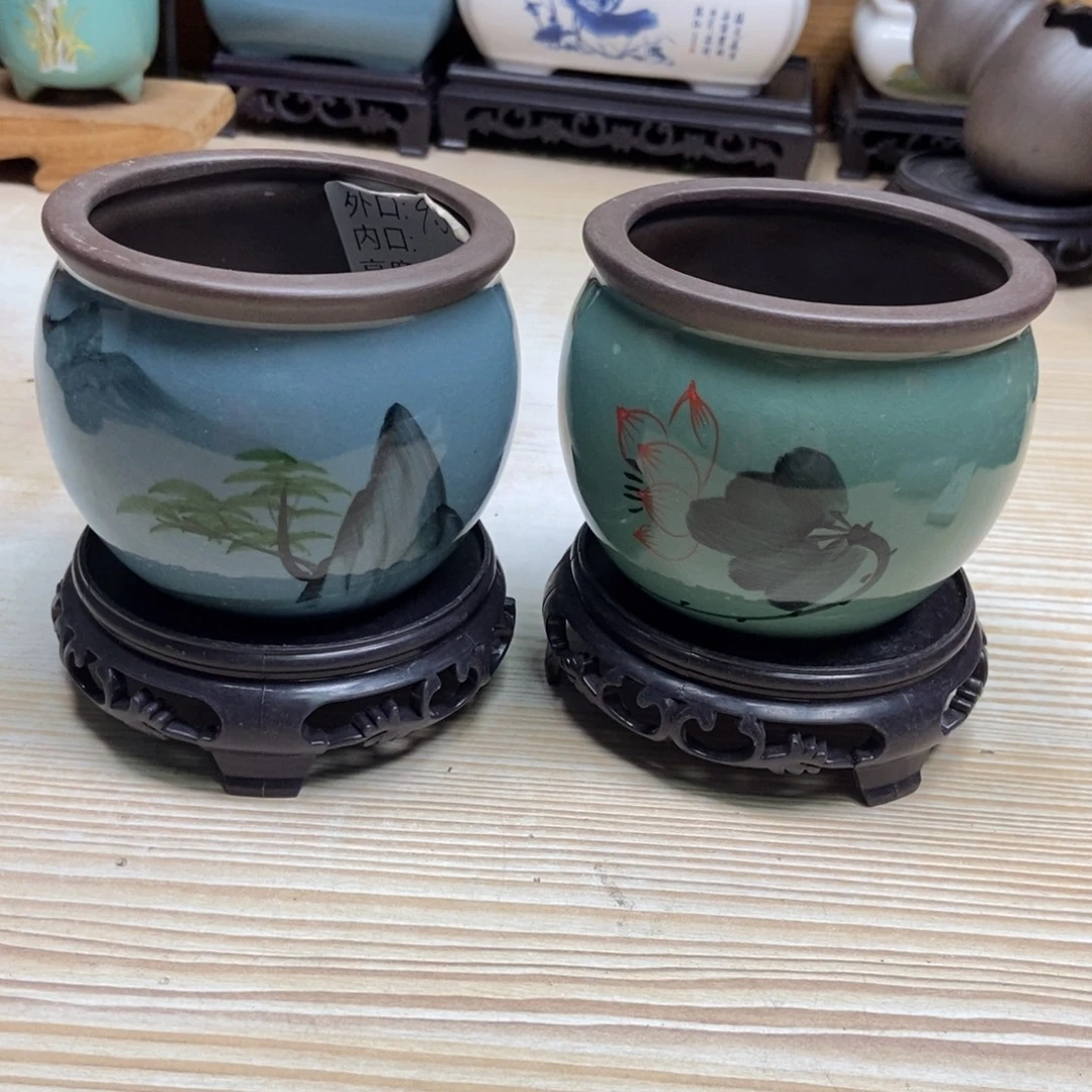 瓷片陶瓷花盆陶瓷艺术