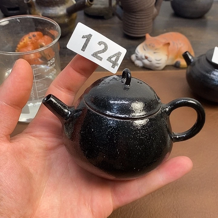 124新品黑釉壶不退换看好拍