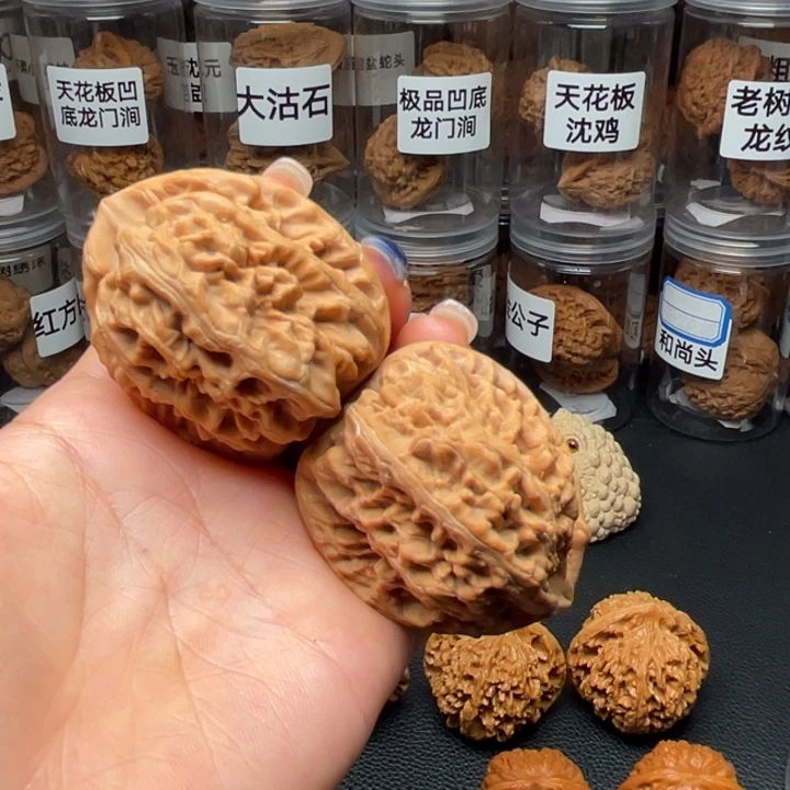 吊坠文玩核桃红锦鲤42