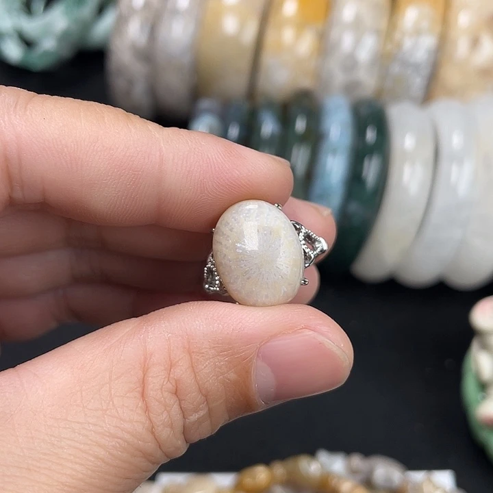 硅化珊瑚（珊瑚玉）未镶嵌吊坠(不含链)