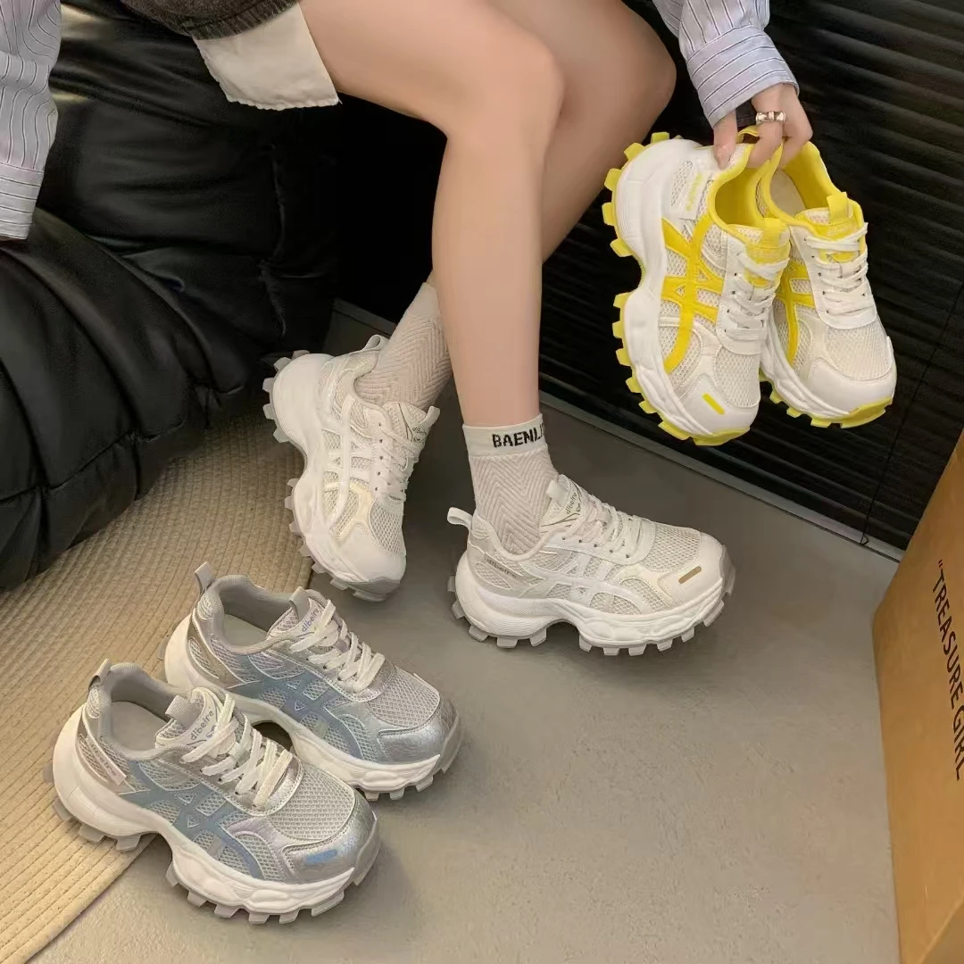 333-8时尚百搭夏季透气春季潮流厚底网面时尚休闲鞋