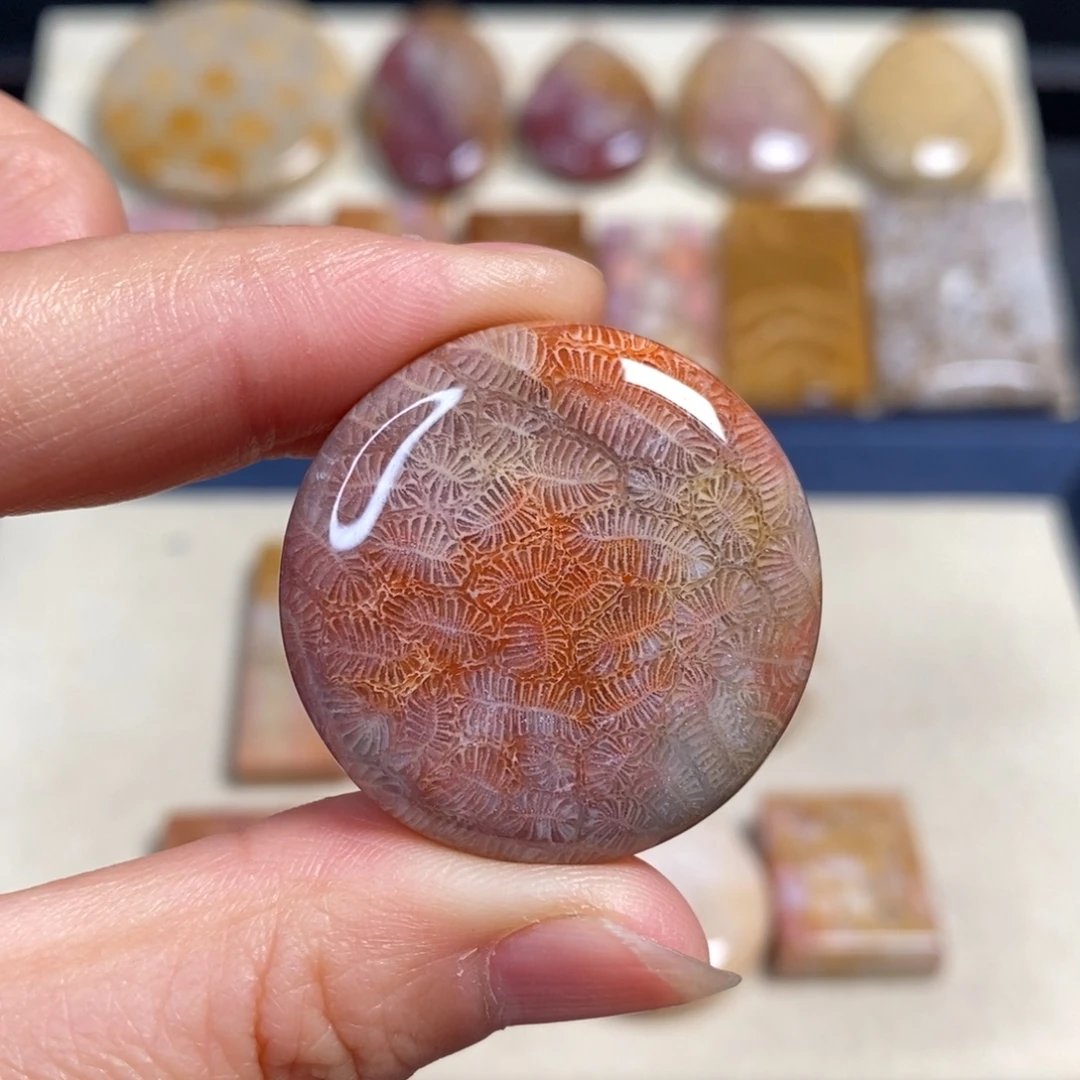 硅化玉未镶嵌吊坠