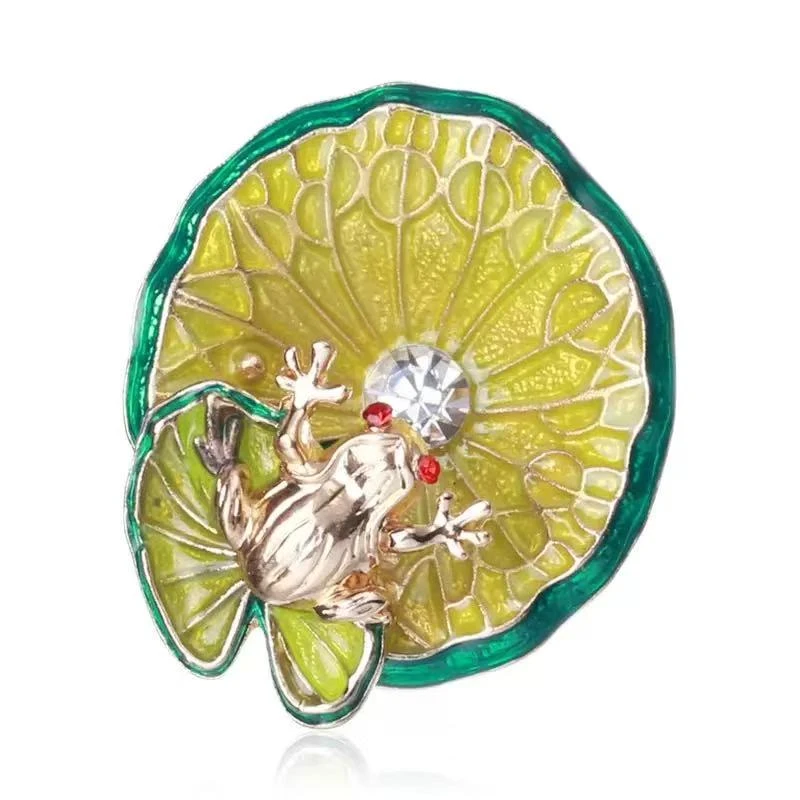 合金胸针 【金蟾报喜】简约百搭精致优雅高档春夏时尚胸针3037