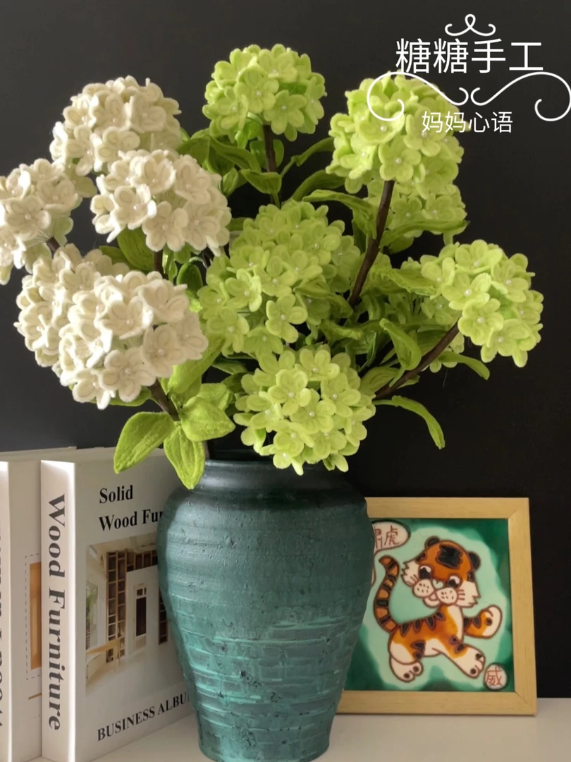 【可做15个绣球】中华木绣球材料包扭扭棒DIY教师节礼物手工材料包