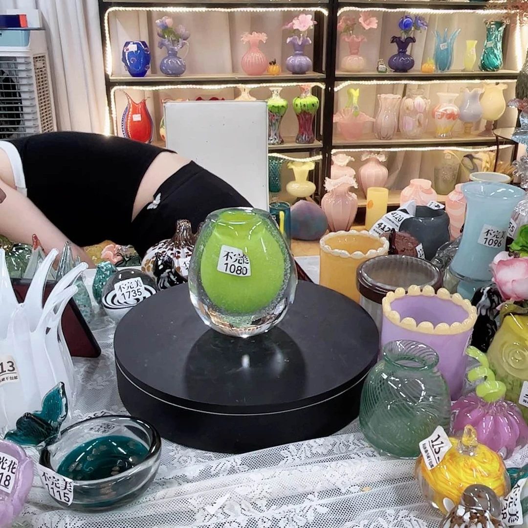 1080 琉璃花瓶摆件不完美