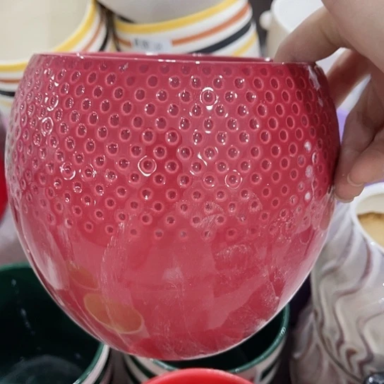 多肉绿植陶瓷花盆9.9包邮，有孔