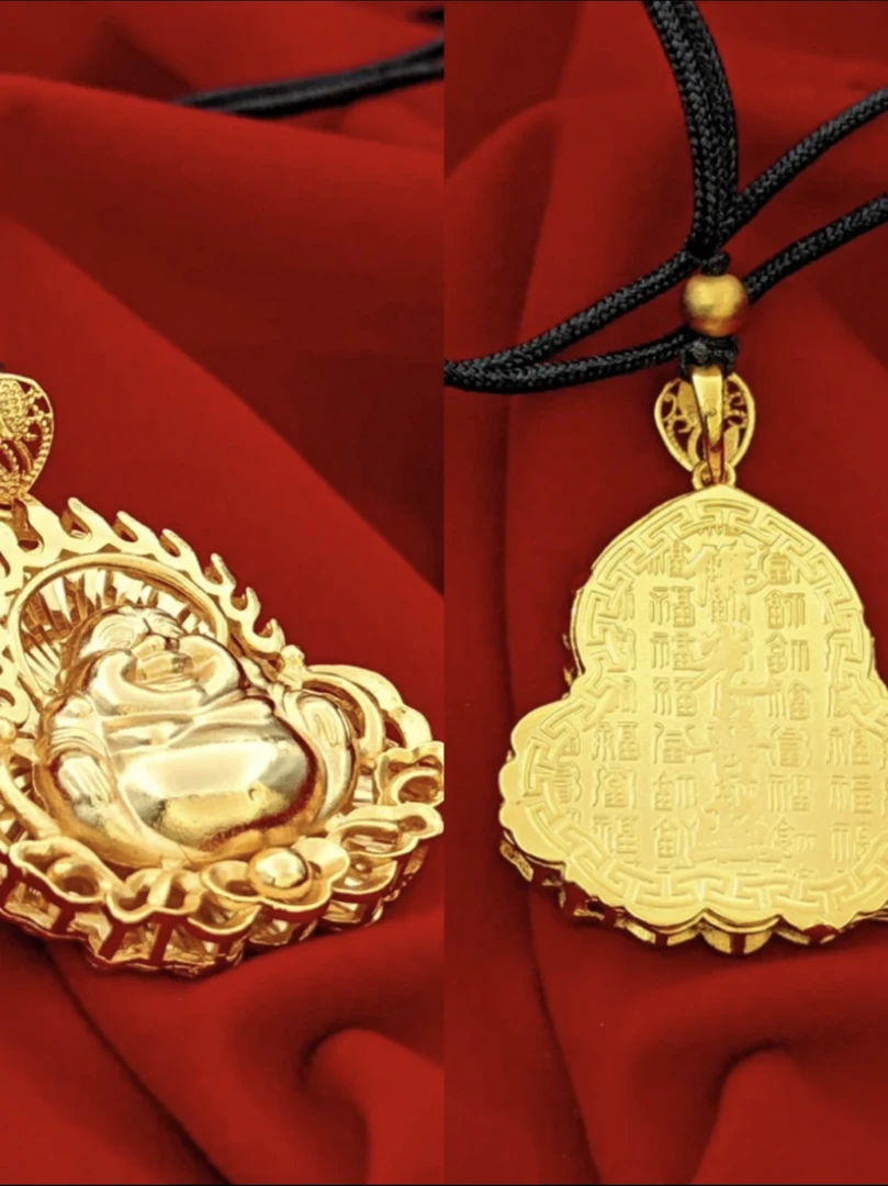 合金吊坠 收藏级轻奢时尚设计项链D3弥勒佛吊坠