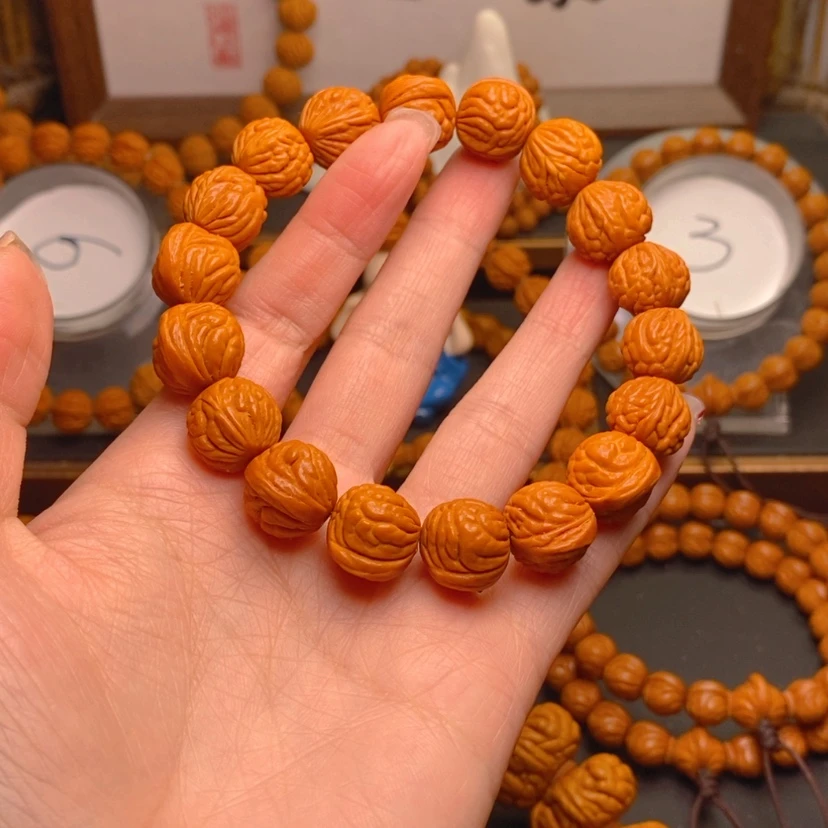 【闪购商品】桃核手串龙文桃核