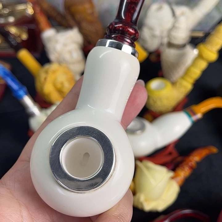 海泡石烟斗大号空腔平底锅06