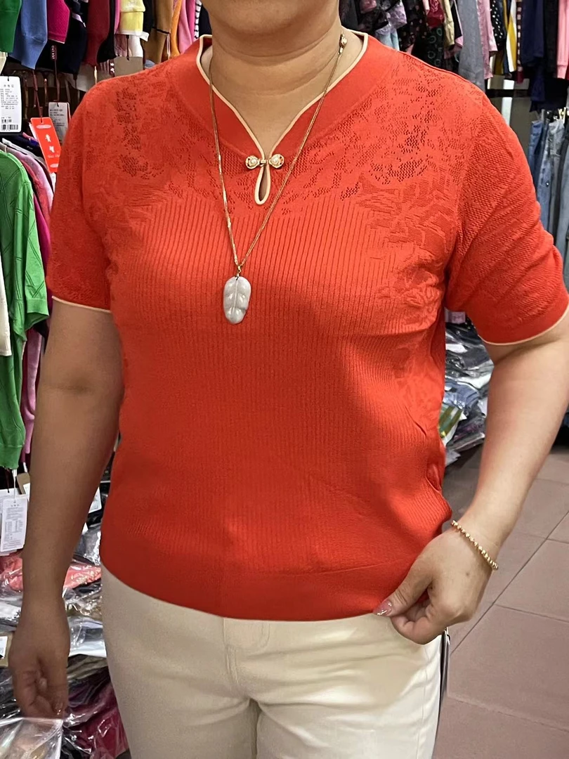 【成田细娜服装】夏季新款！纯色短袖