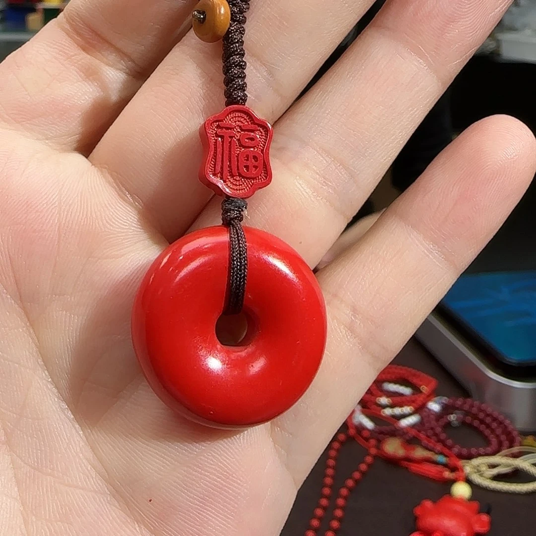 天然辰砂朱砂挂件