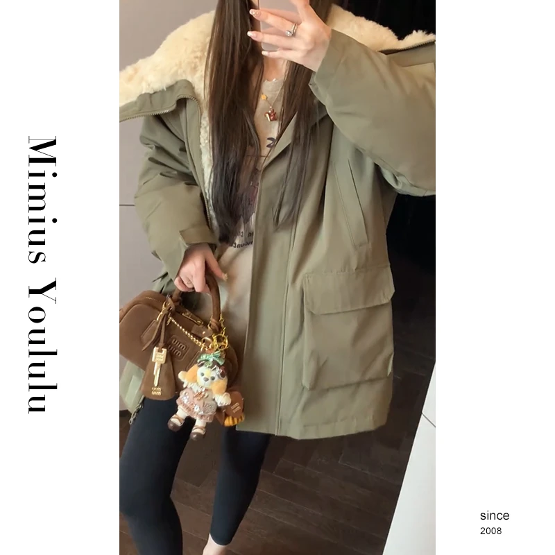 【mimius】七七 加厚工装大翻领派克服 汉服 F12034