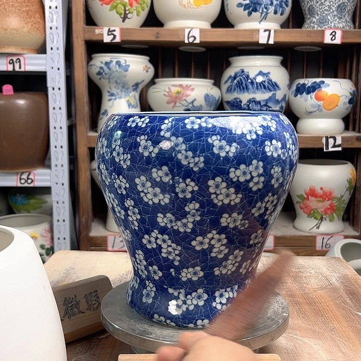 陶鱼尾冰梅花陶瓷