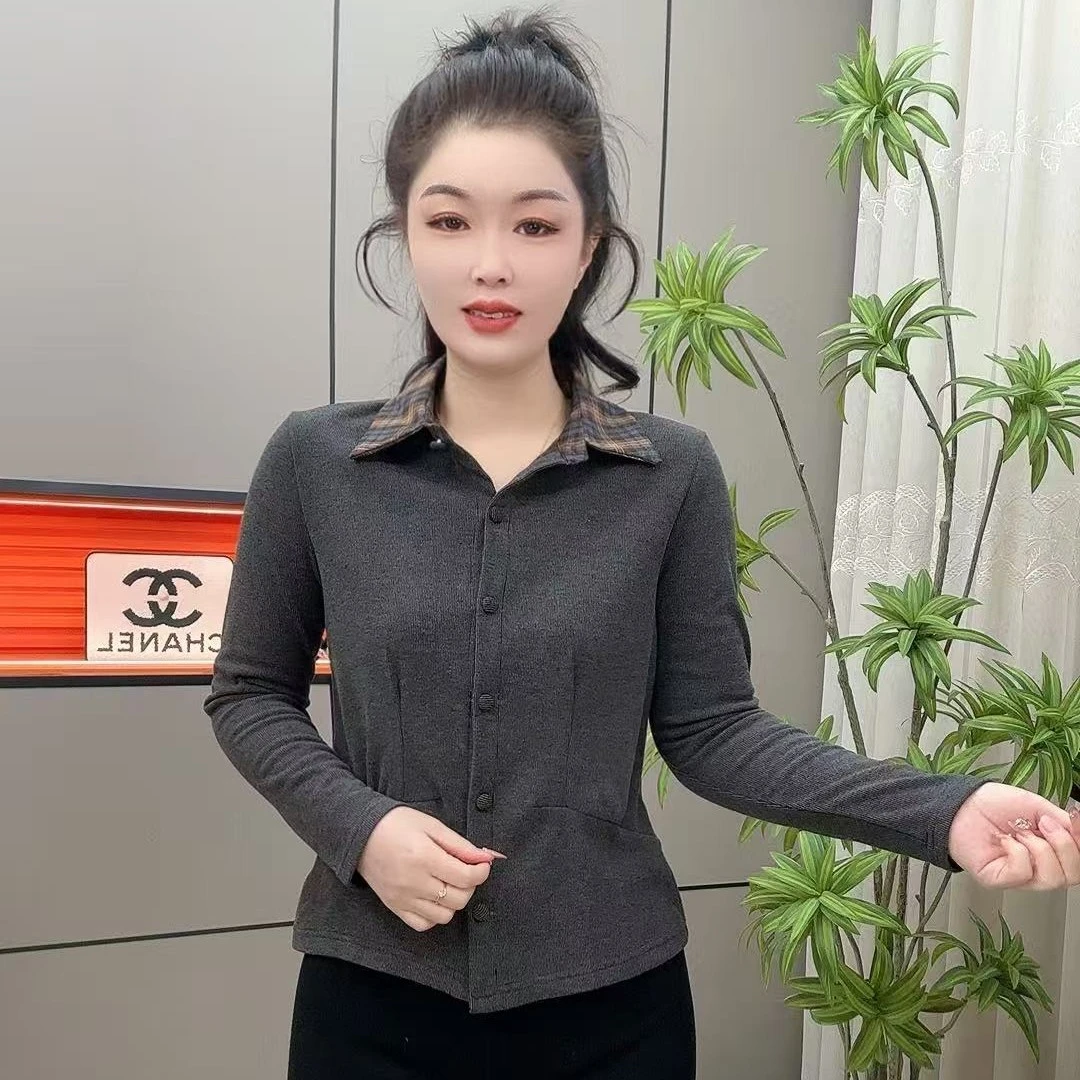 气质百搭长袖打底衫女秋冬新款时尚内搭显瘦上衣