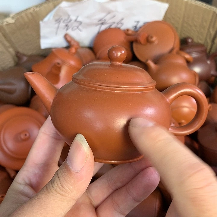 茶壶紫砂原矿朱泥茶具茶壶家用120