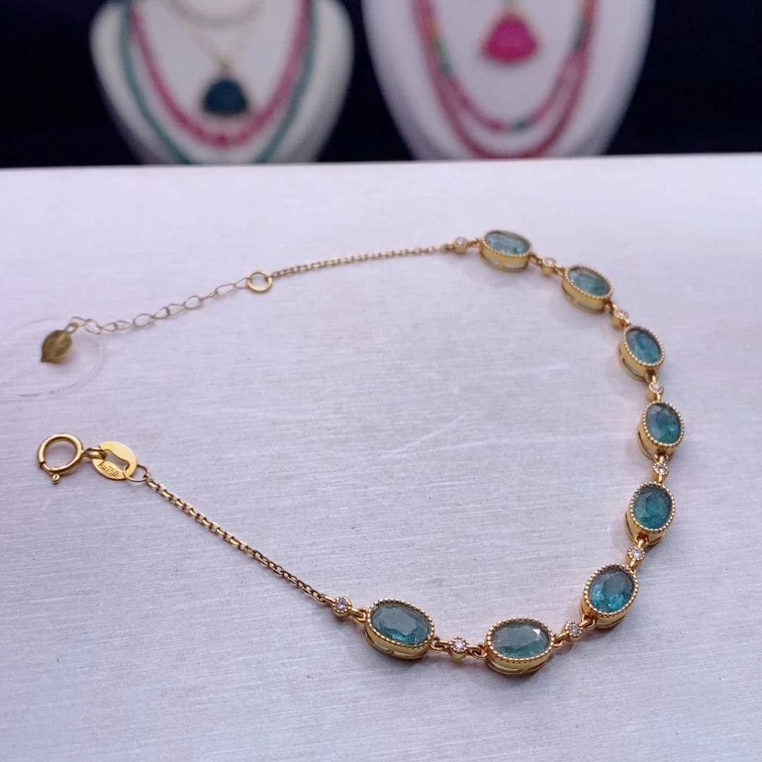 18K金镶嵌手链碧玺碧玺A手链