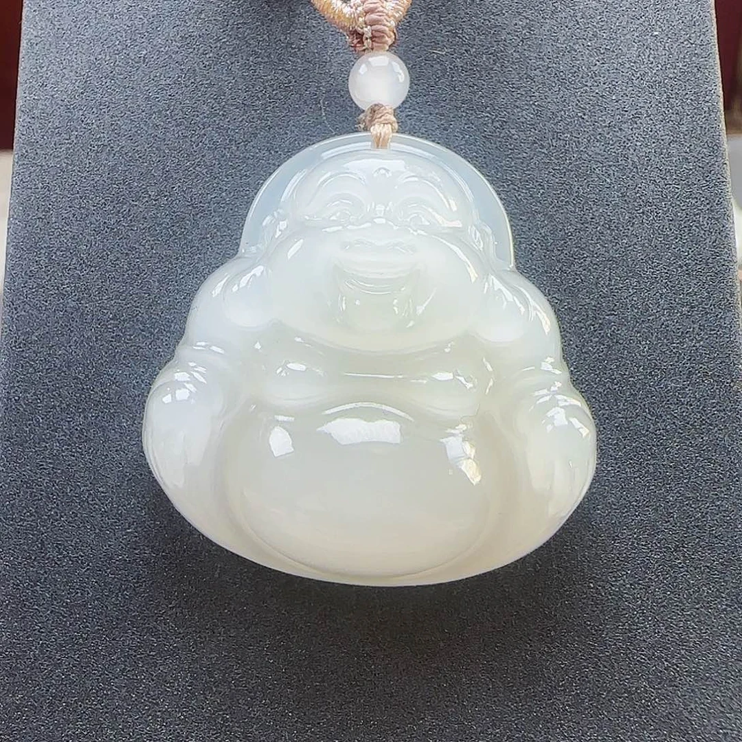 和田玉未镶嵌吊坠(赠链)