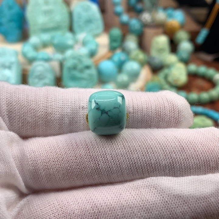 绿松石未镶嵌珠宝奇石14mm