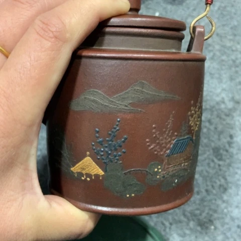 良***觅紫砂茶壶陶瓷摆件爱好者摆件