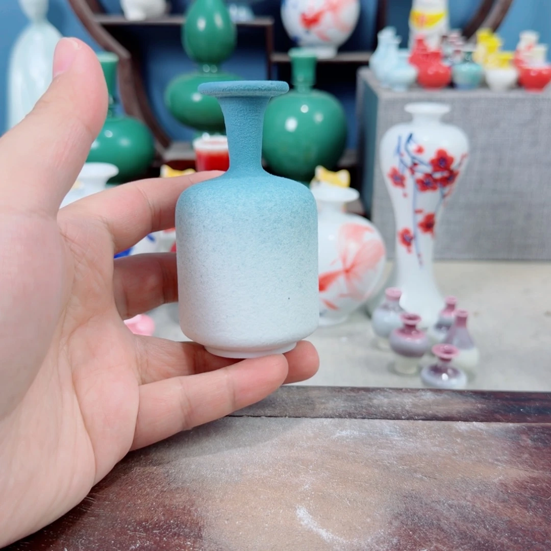 陶瓷手工小花器摆件