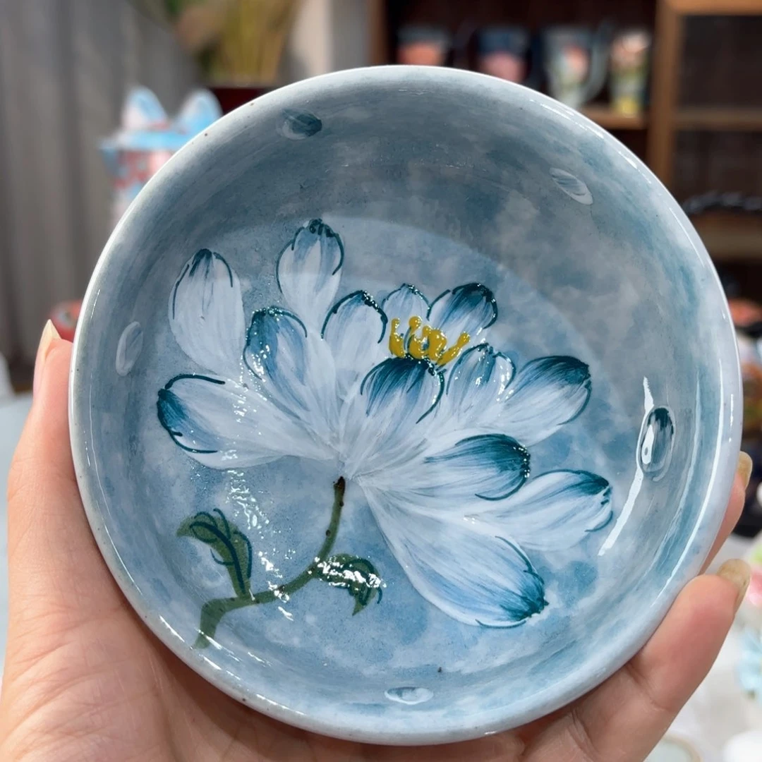 景德镇手绘高温釉下彩陶瓷茶具
