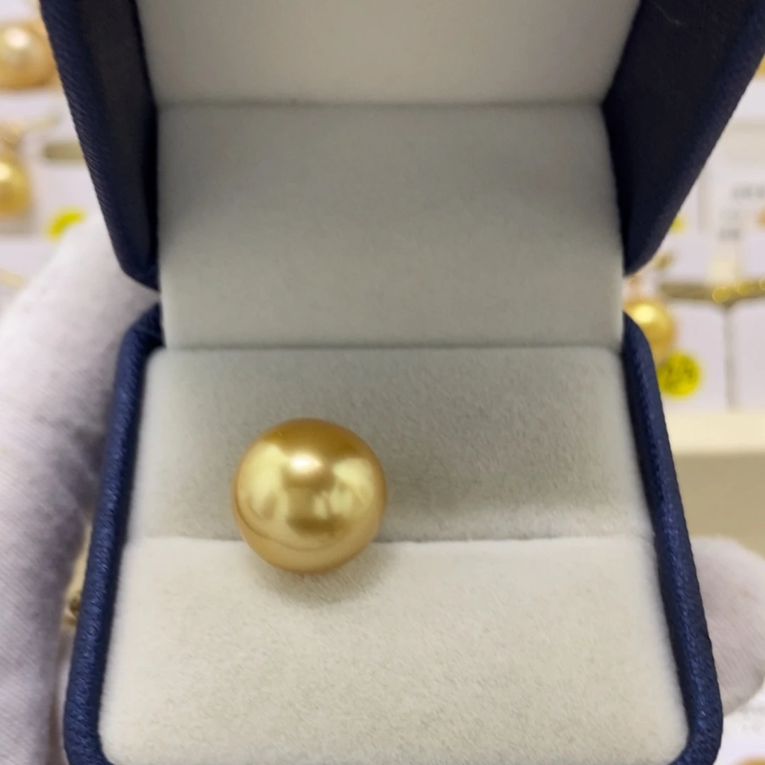 海水珍珠裸珠13.5mm南洋金珠