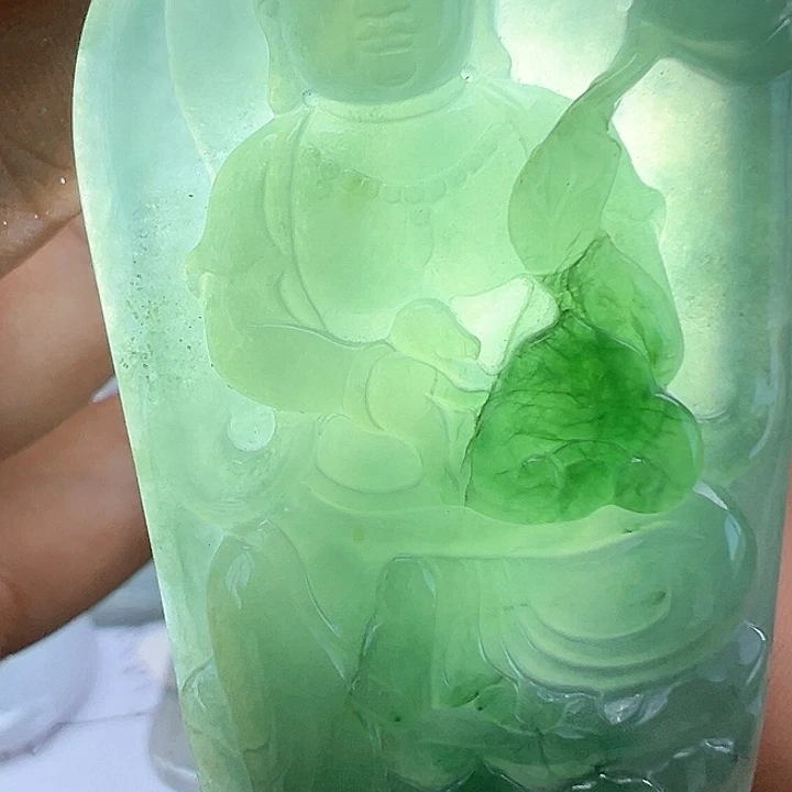 翡翠未镶嵌颈饰天然缅甸翡翠吊坠