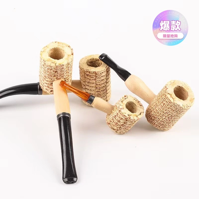 新品天然手工玉米芯烟斗配件烟斗新手玉米斗