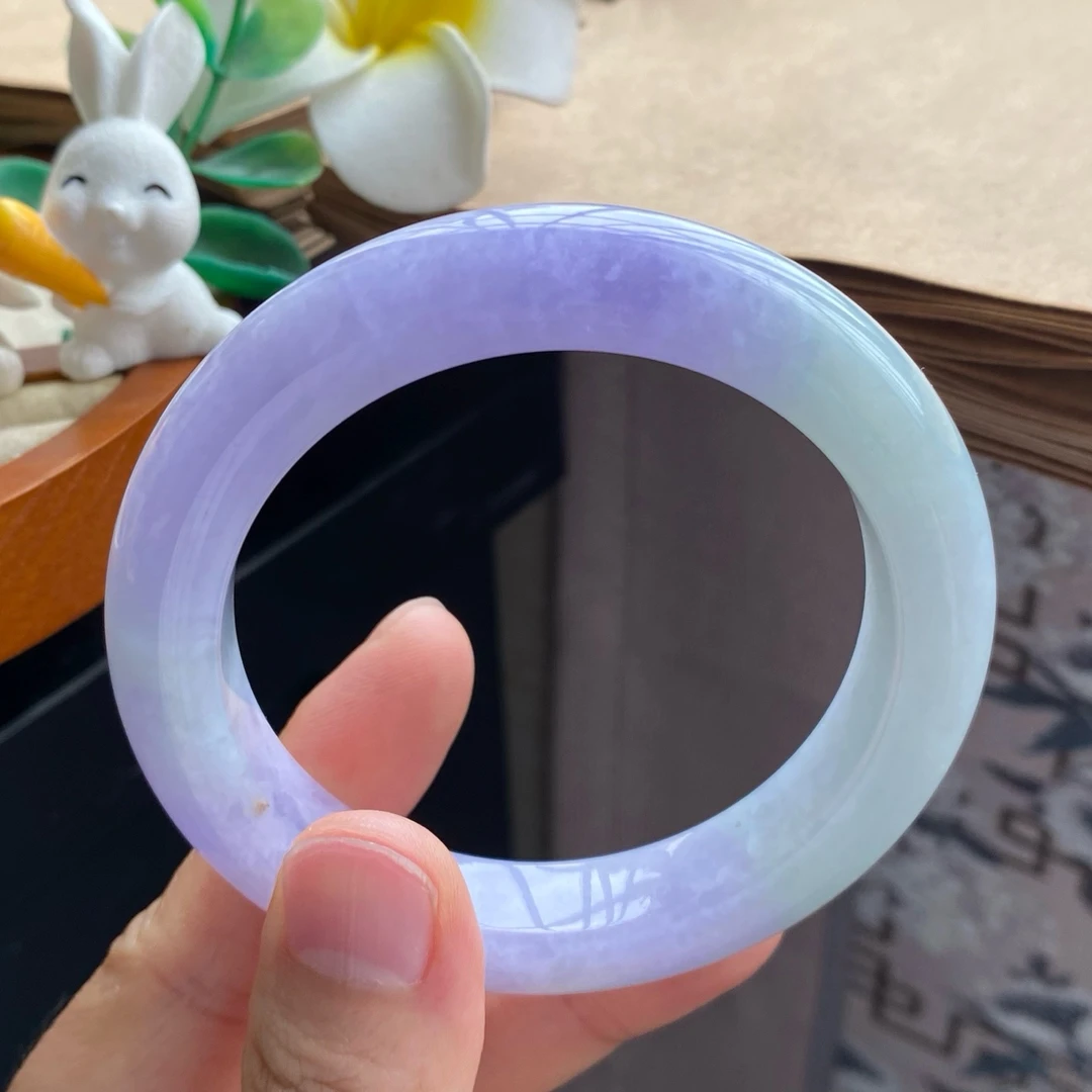 03.08批1608号55.8-11.8-9.8！仙气漂亮的紫色！紫若烟霞天然翡翠