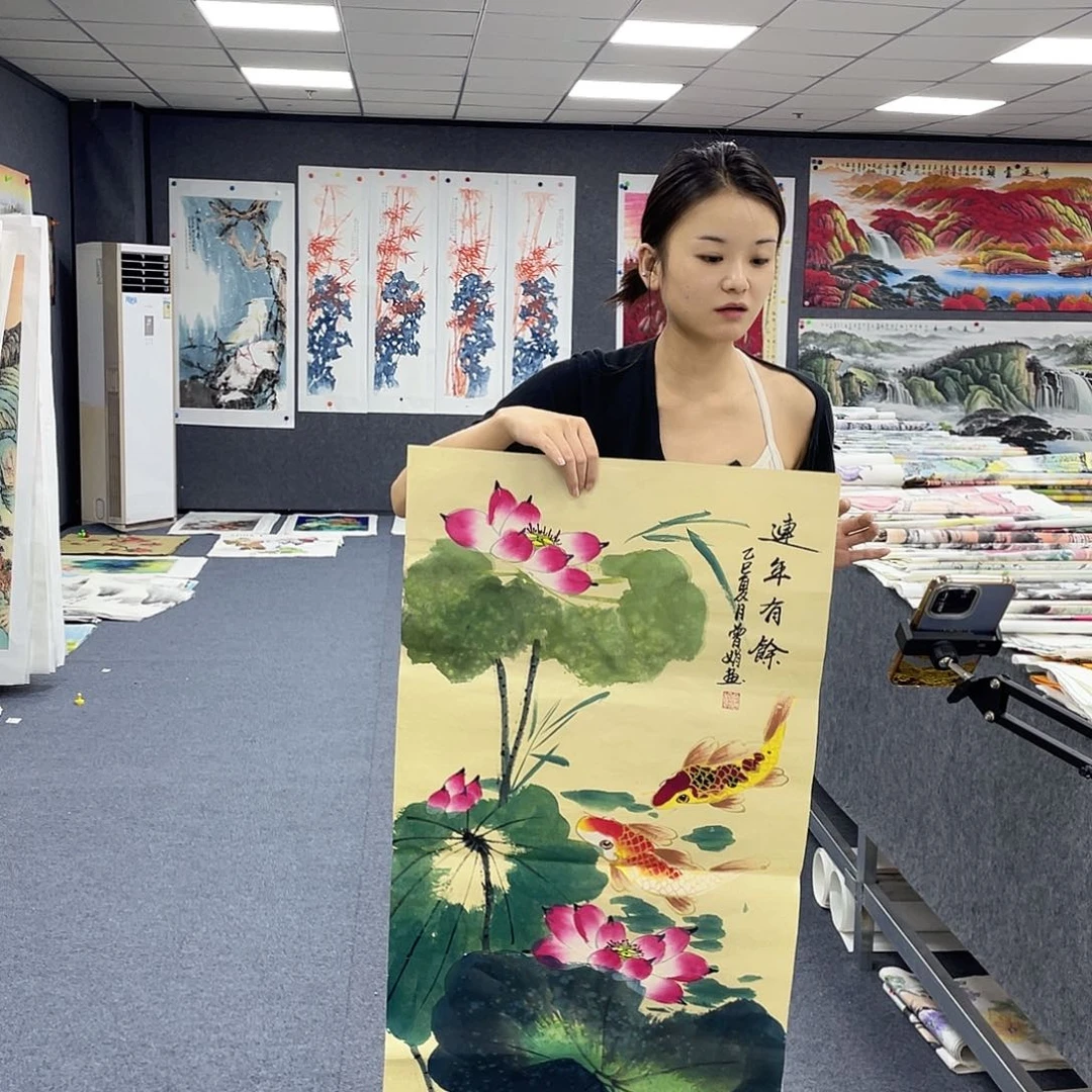 国画作品小姐姐放漏…