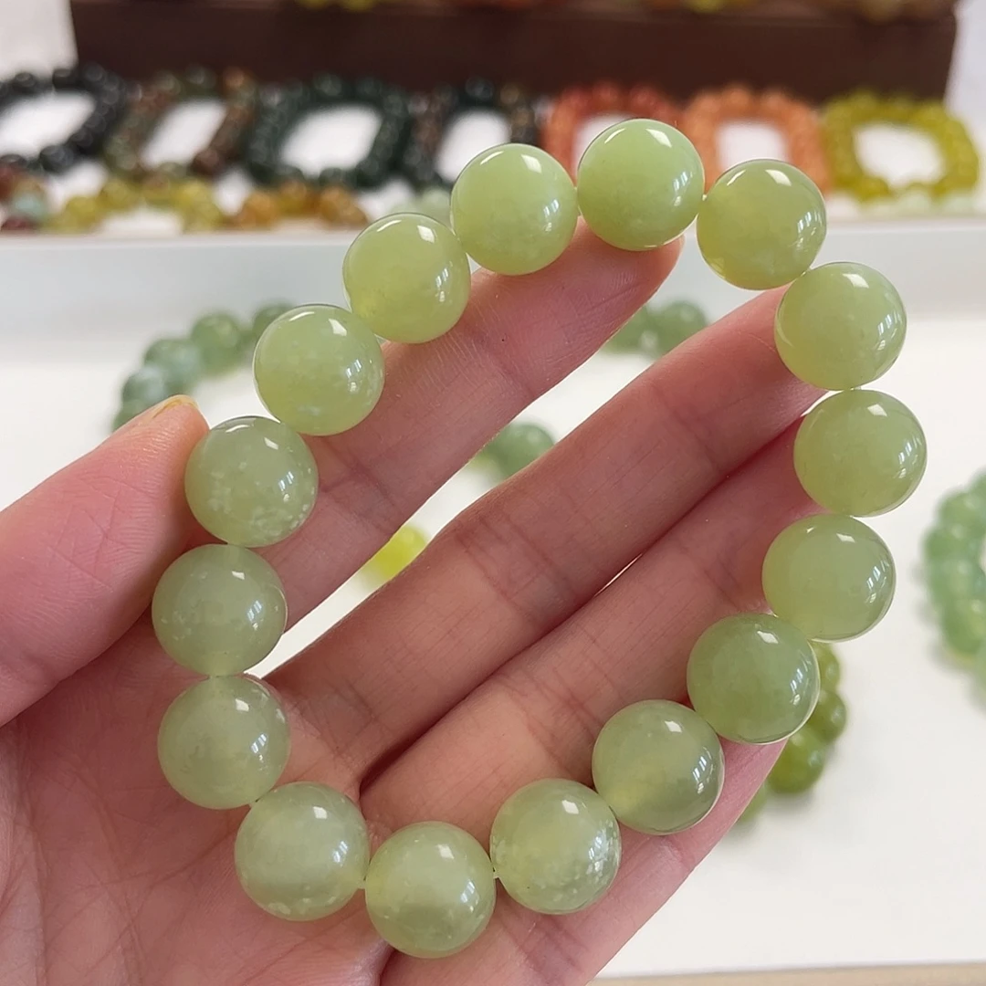 蛇纹石玉未镶嵌手链