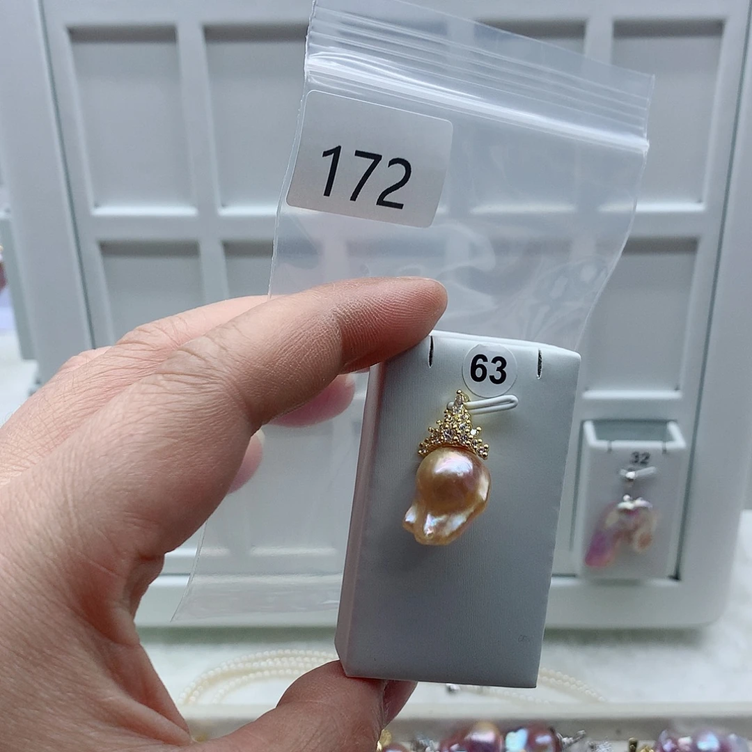 吊坠(不含链)合金淡水珍珠