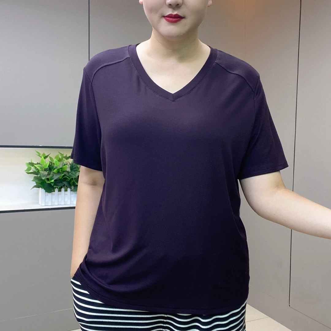 夏季新款大码设计感圆领短袖