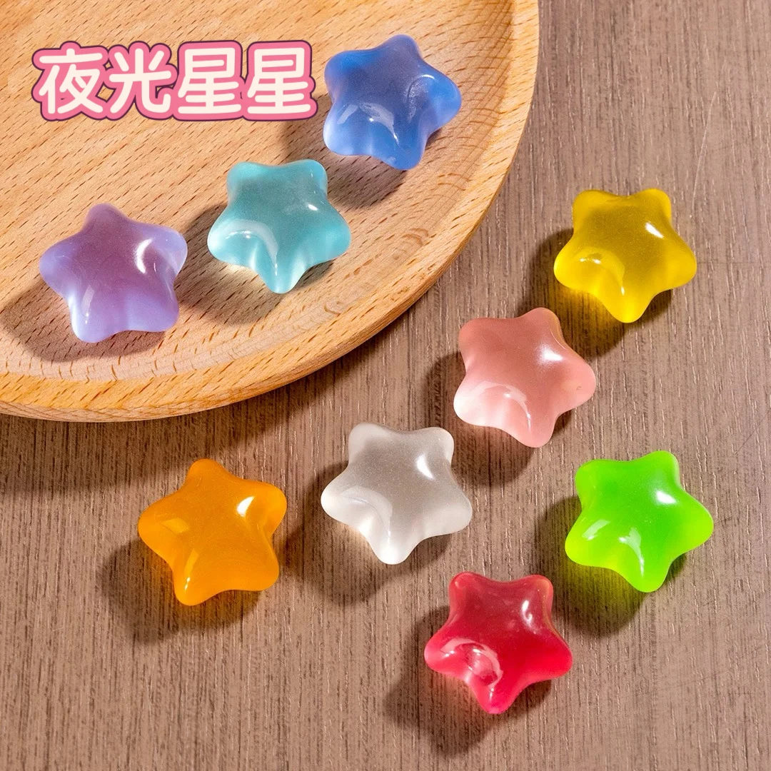 【夜光星星】树脂diy装饰摆件可爱星星车载摆件t