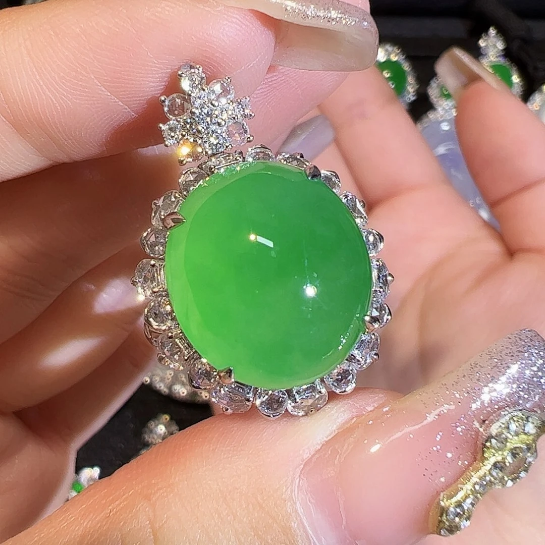 翡翠戒指18K金镶嵌两用款dan m