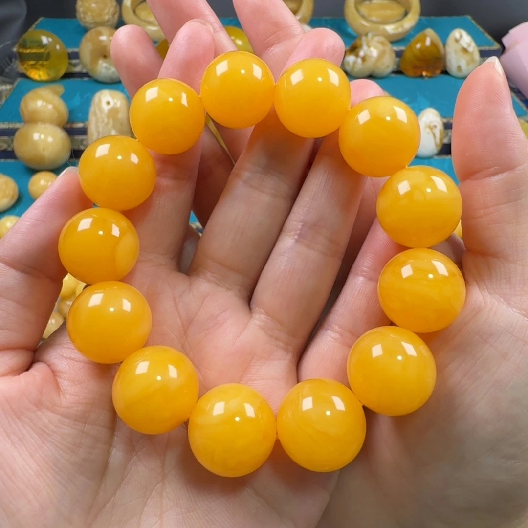 未镶嵌琥珀手链蜜蜡