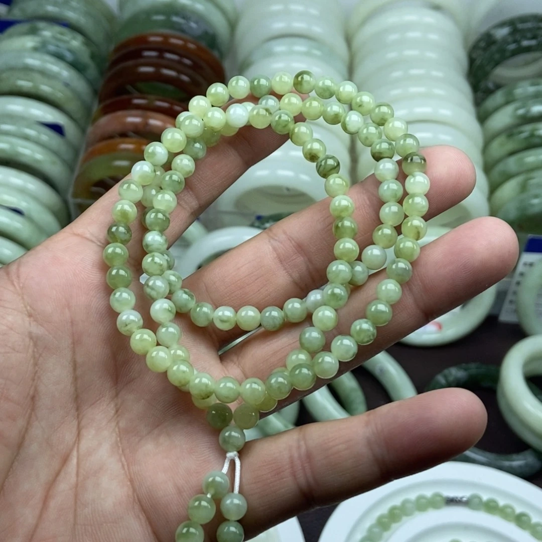 蛇纹石玉未镶嵌手链