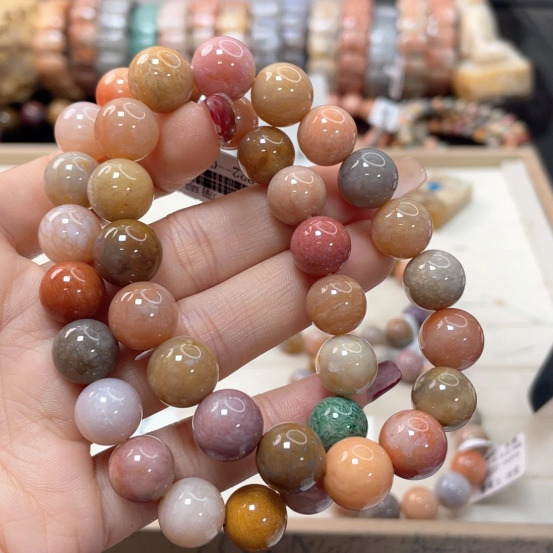 硅化珊瑚（珊瑚玉）手链未镶嵌硕*?859