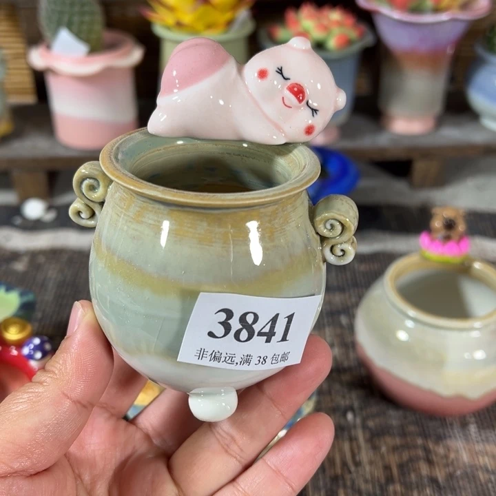 口5高7 手工花盆满30包邮