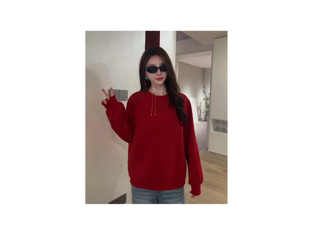 新款“赤焰祥年衫”887#P02237新款活力常青藤时髦卫衣