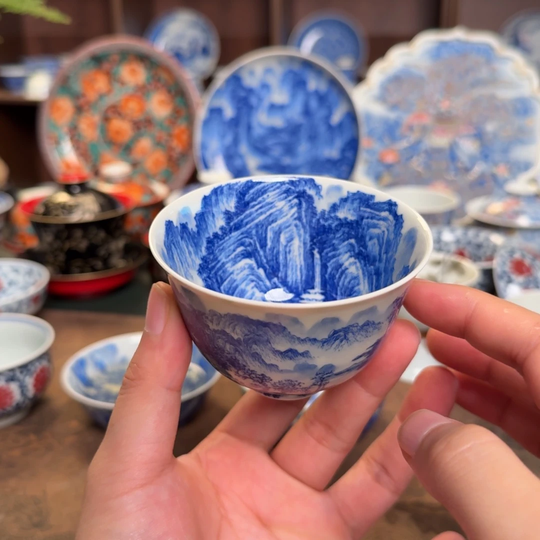 灯***夏纯手工手绘陶瓷茶具