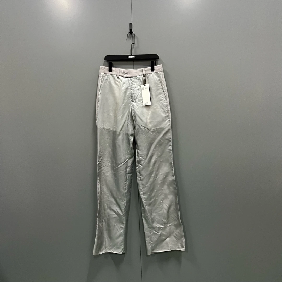95新 DIOR/迪奥 q39 满印CD丝绸长裤 46码 ly102928
