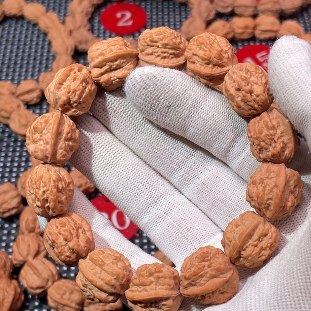 将***心手串文玩核桃嵩山蛤蟆头原皮精品