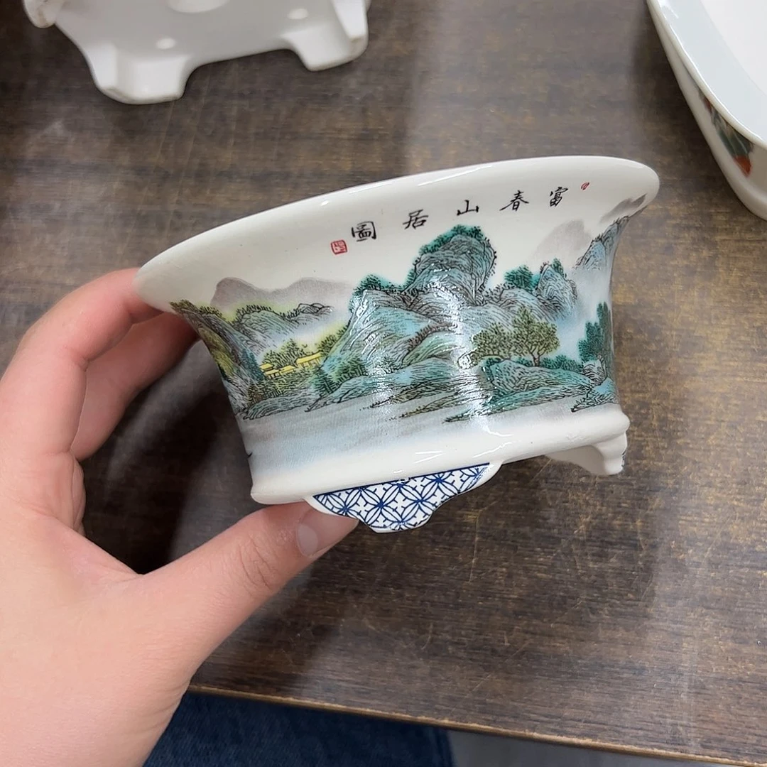 紫砂花盆884号瑕疵13/6.5cm