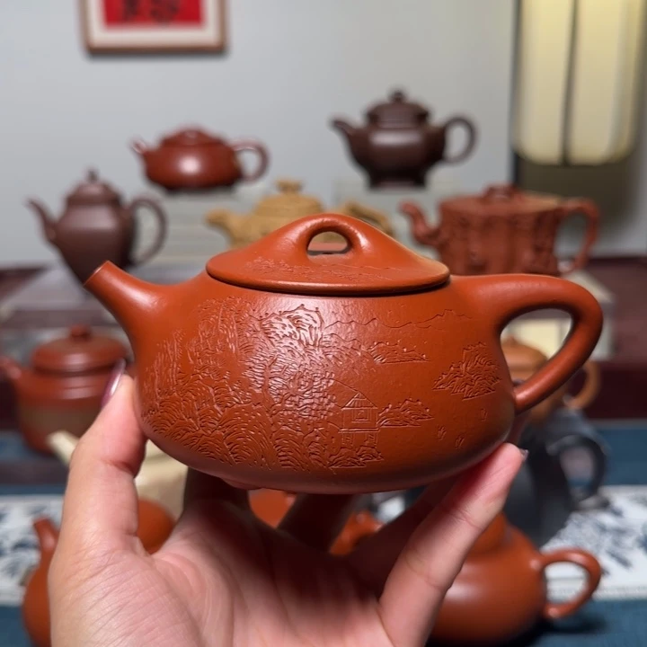 紫砂茶壶全手工小煤窑景舟石瓢 250cc