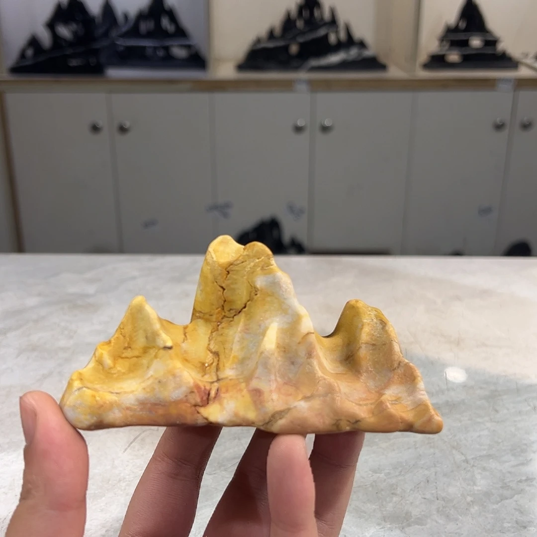 灵璧奇石博览会摆件暖*